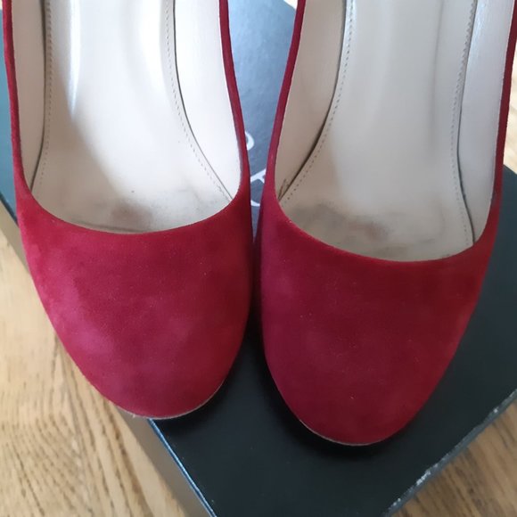 J Crew red suede pumps - Picture 7 of 13